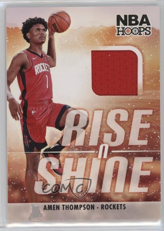 2023 Panini NBA Hoops Rise N Shine Memorabilia Winter Amen Thompson #RS-AMN 10xc