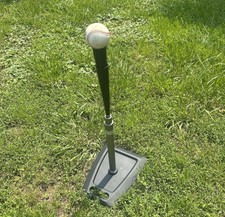 Batting Tee for Baseball, Hitting, Adjustable Softball Tee W Rubber Top, 24-45"