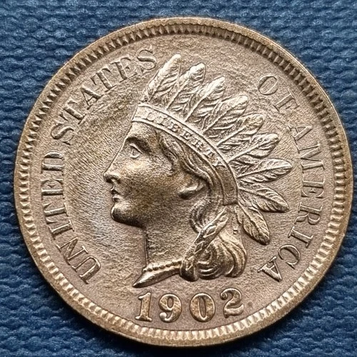 1902 Indian Head Cent 1c Gem BU UNC Uncirculated #100371