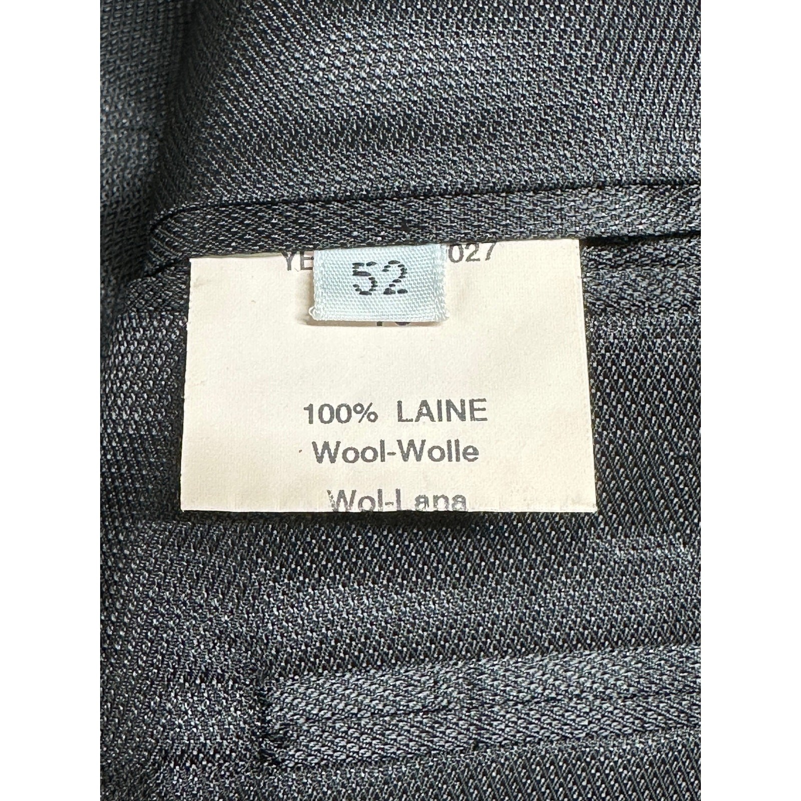 Giacca tuta Yves Saint Laurent uomo US 42 grigio cappotto sportivo blazer 100% lana lavoro