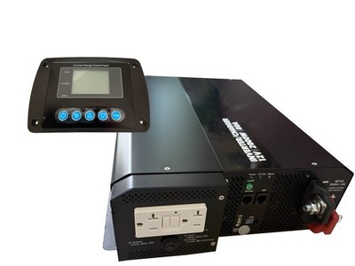 Kisae 12v 2000 Watt Inverter Charger with Remote - BIC1220080 Off Grid RV & Van