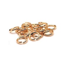 6mm, 21g, Light Rose Gold Open Jump Rings - US Seller