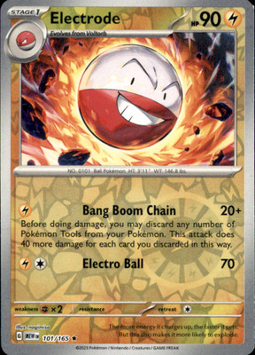 Electrode Reverse Holo Rare SV: Scarlet & Violet 151 101/165 NM nagimiso 2023