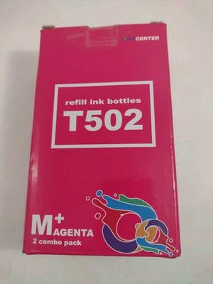 T502 Ink Bottle Ink for Epson WorkForce ET-3750 ET-4750 ST-2000 M+AGENTS 2PK