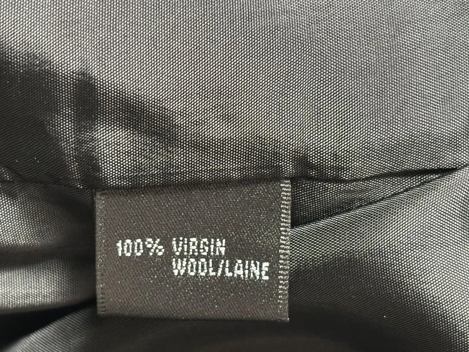 Lafayette 148 New York Dress Womens 10 Black Wool Peplum Sheath Career No BELT - Image 4 of 4