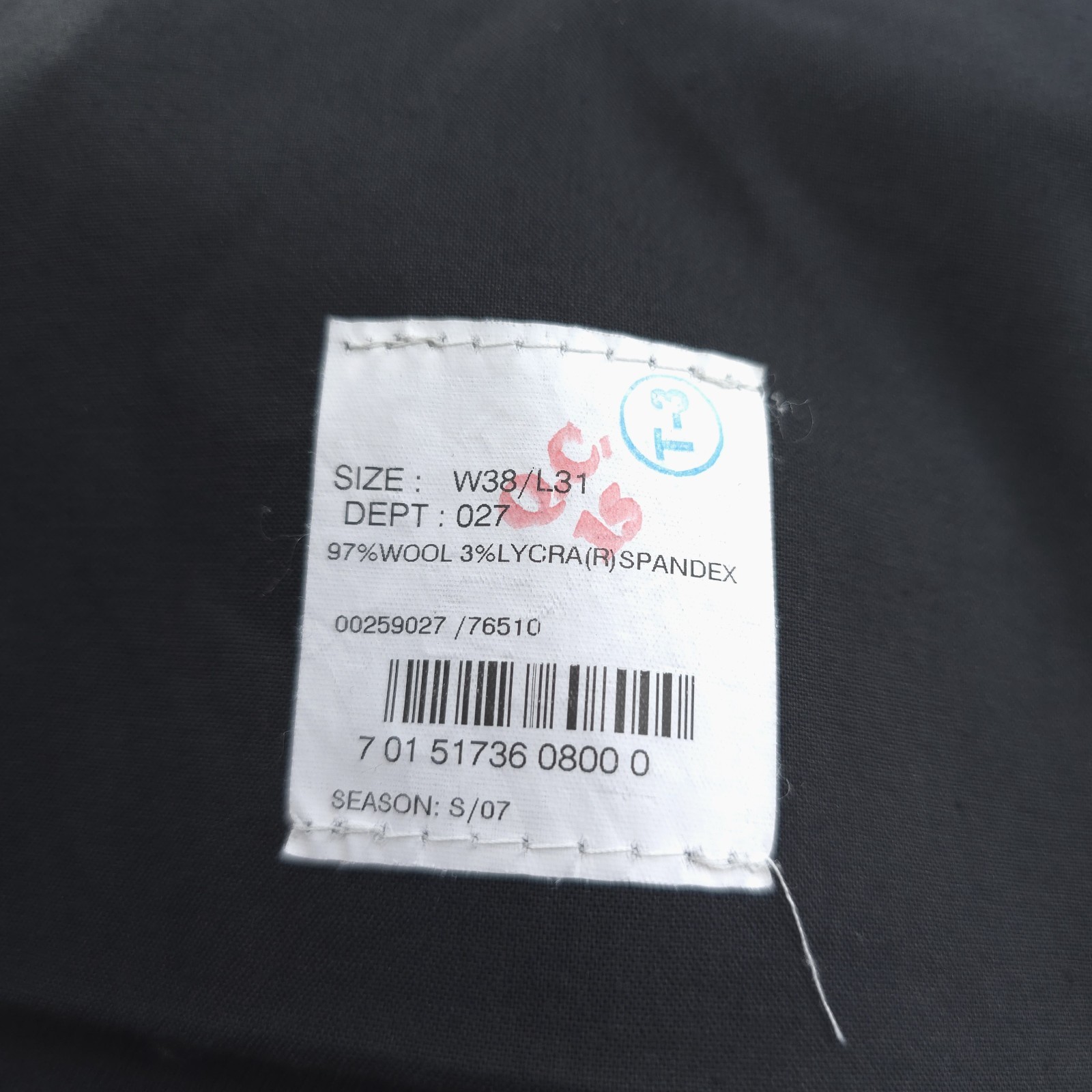 Brooks Brothers Wool Dress Pants Mens 38x31 Navy Blue Glen Plaid Stretch Classic thumbnail 11