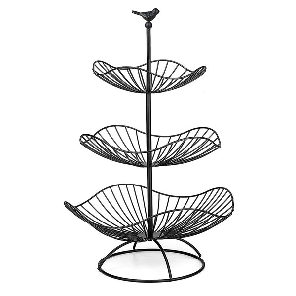 Obstkorb GemüSe Etagere Metall Servierkorb KüChe Aufbewahrung 3 StöCkig 31Cm-image