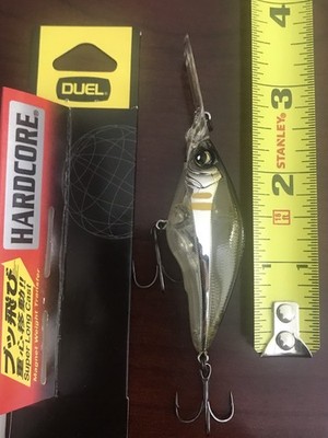 DUEL YO-ZURI HARDCORE BASS MID CRANK 60F CAST TROLLING FISHING LURE 2-3/8'' 3/8oz