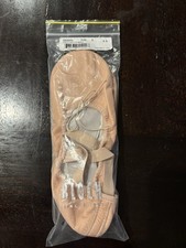 Bloch Dansoft Pink Leather Ballet Flat Size 6.5 D S0203L Dance Shoes New WO Tags