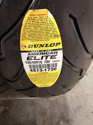 Dunlop Tire 240/40R18 New Tire Custom Wide American Elite 4513-1730 Fit For Rear