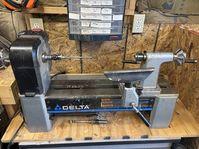 #ad Delta Model 46 460 12.5quot; Variable Speed Midi Lathe w 24quot; Extension NO SHIPPING $425.00
