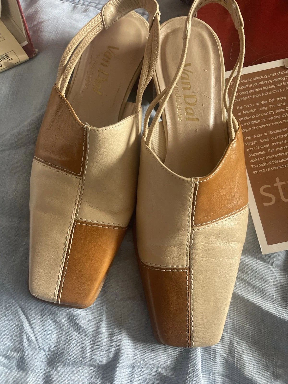 VANS Scarpe basse vintage Van Dal donna italiane con fibbia sul retro taglia 4