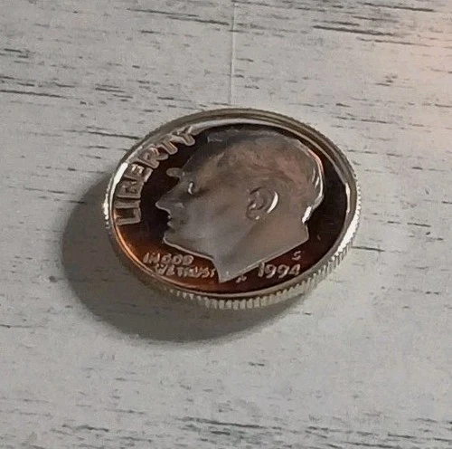 Wow! 1994-S Deep Cameo Proof 90% Silver 10C Roosevelt Dime ~ Ships Free!