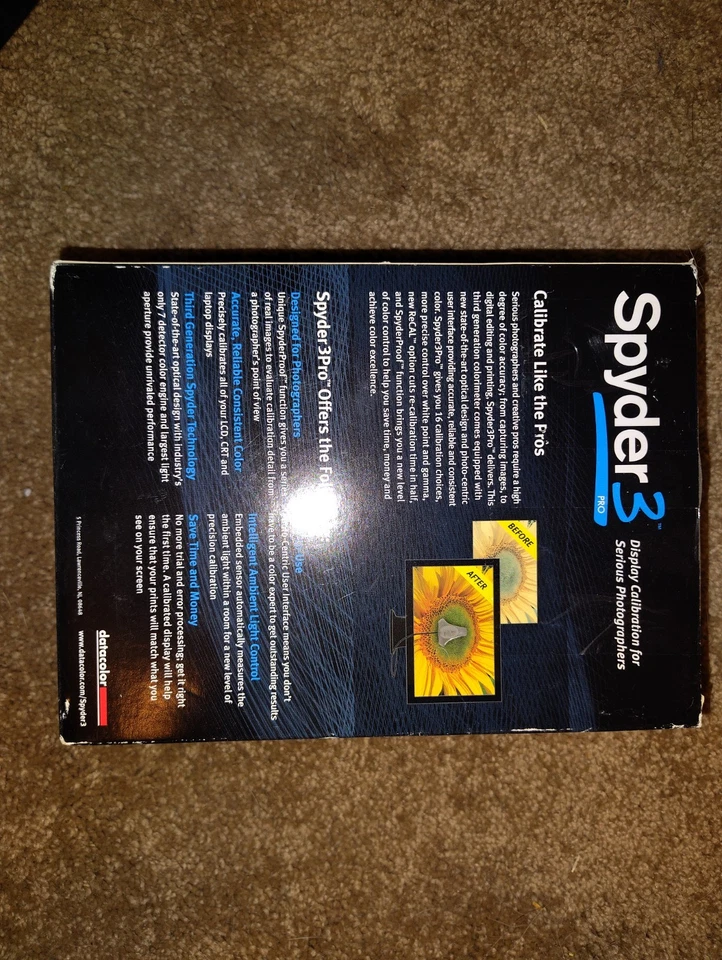 SPYDER 3 Pro Computer Monitor Display Calibration for Photography - Image 3 of 4