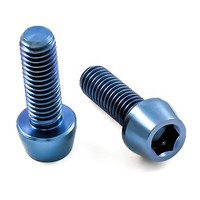 Titan Schraube M5 X 15Mm - Innensechskant Konischer Kopf - Blau