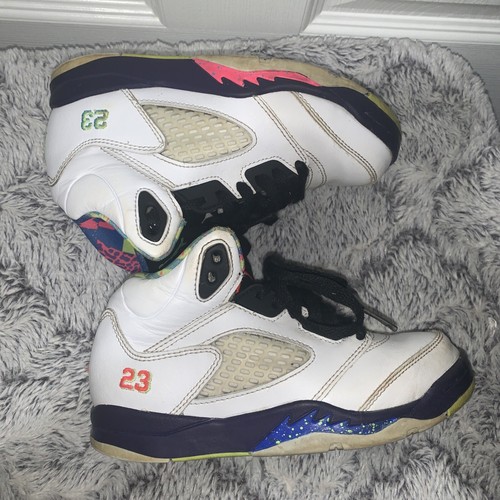 Nike Toddler Size 12.5c Air Jordan 5 Alternate Bel-Air Kids PS Retro White Ghost - Picture 5 of 7