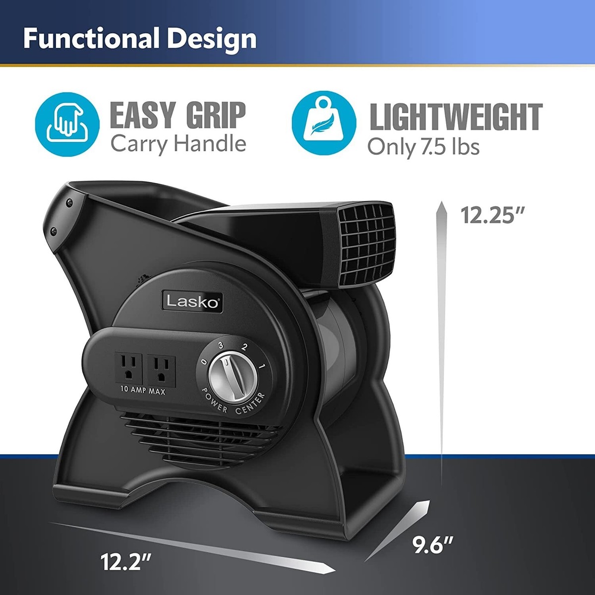 Lasko High Velocity Pivoting Utility Blower Fan | eBay