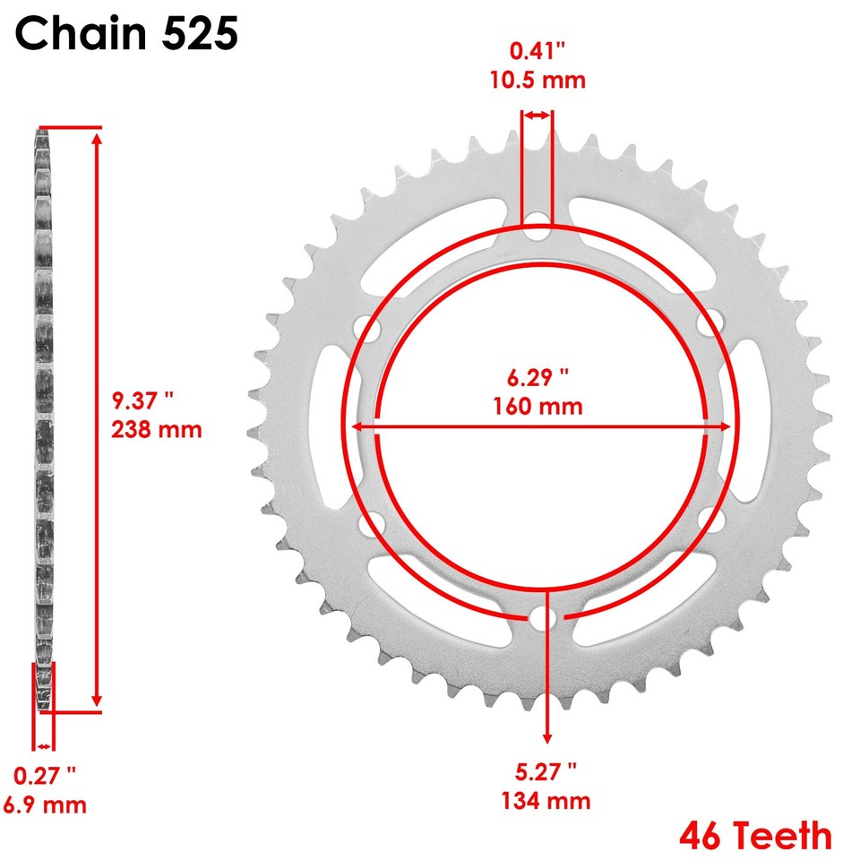 Celox Drive Chain & Sprocket Kit For Honda CBR600F4i 2001-2006 – 525 Pitch 120 Links
