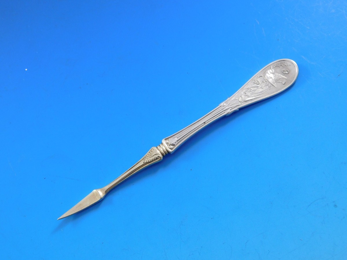 Japanese by Tiffany and Co Sterling Silver Nut Pick Gold washed 4