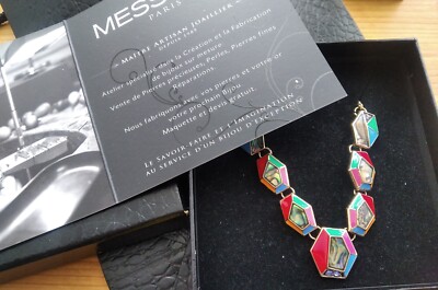 Collier Vintage MESSMER Paris - Création Unique - Neuf Sans Emballage - Longueur Mi-long