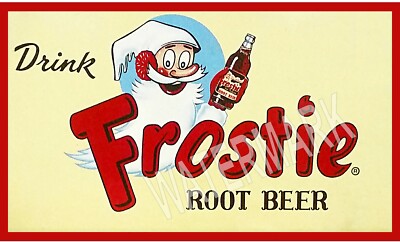 Frostie Root Beer Metal Magnet 3 x 5 inches 9142