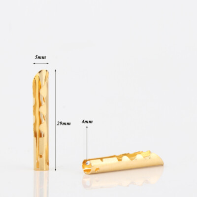 12pcs 24k Gold Plated Audio BFA 4mm Banana Plug Speaker Cable Connector