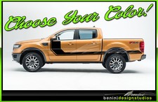  Side Hockey Racing Stripes Kit Decals Fits- 2019 and up Ford Ranger