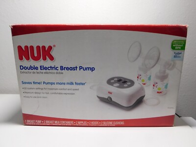 NUK Expressive Double Electric Breast Pump completed set Open Box (Blue)