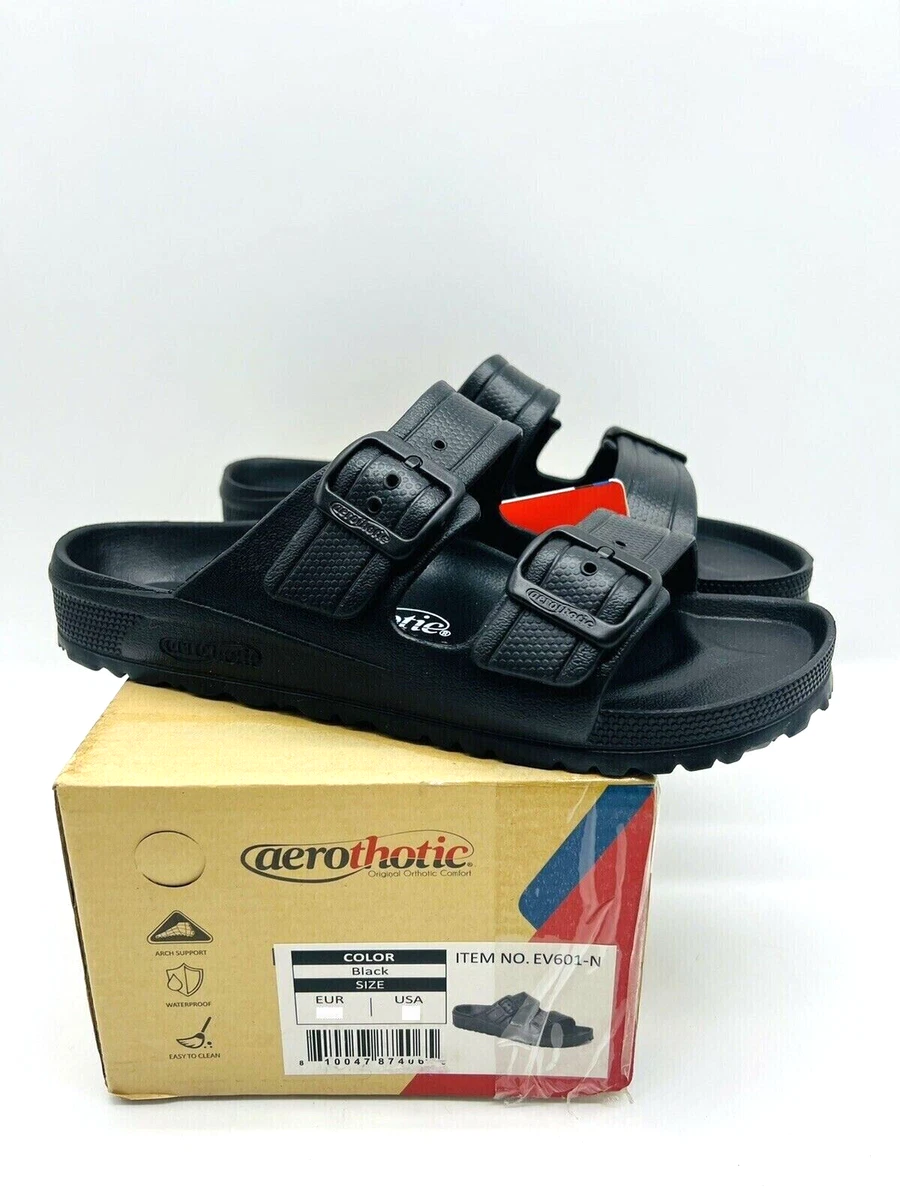 Aerothotic Women s Dual Strap Arcus LIGHT WEIGHT Sandals Black
