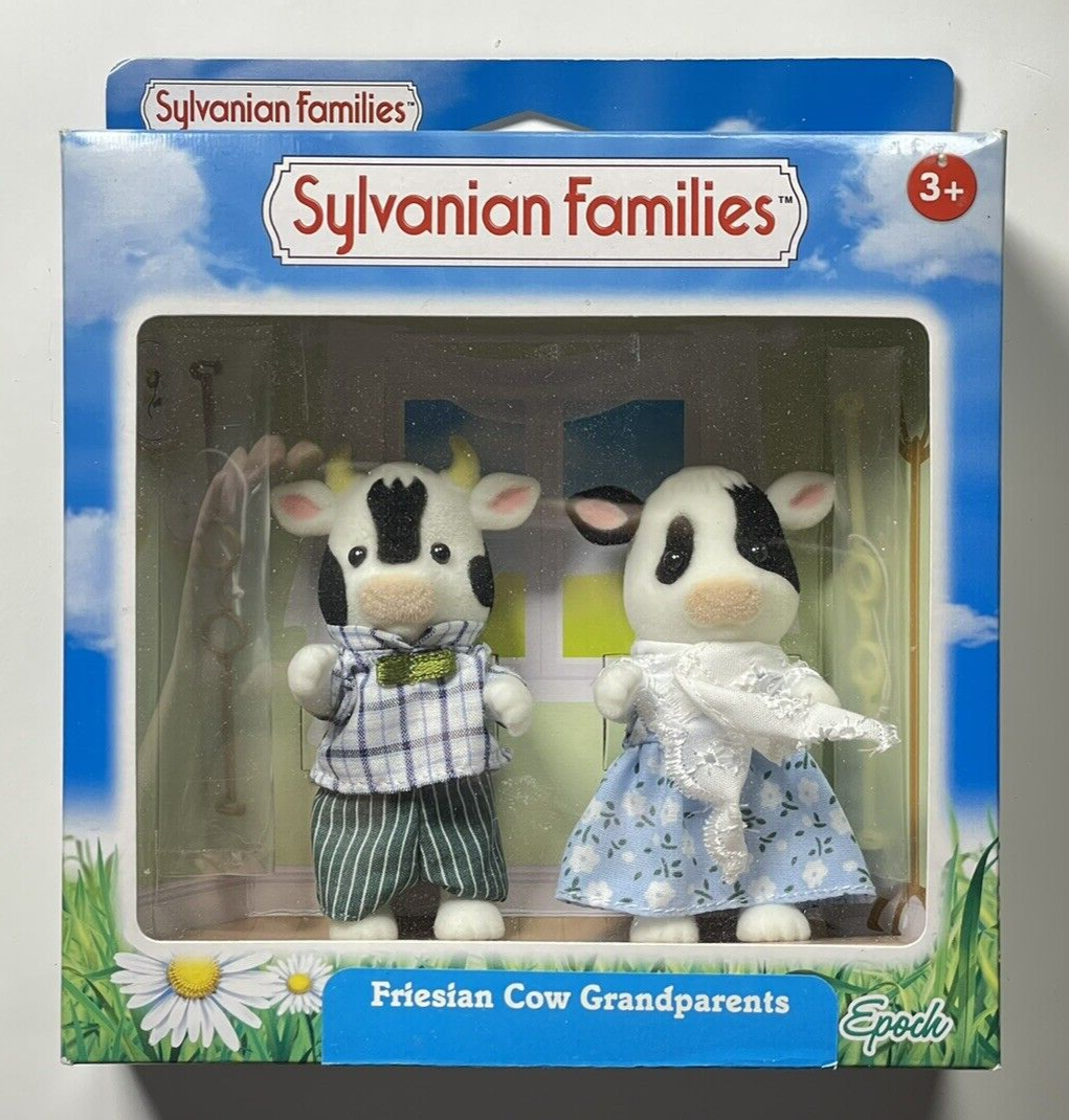 Sylvanian Families Buttercup Friesian Cow Grandparents New Calico