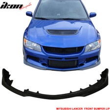 Fits 06-07 Mitsubishi Lancer Evo 9 Ralli Style Unpainted Front Bumper Lip Pu