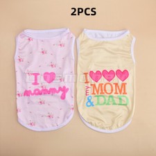 2pcs Pet Dress Summer Cute Skirt Summer Pet Clothes for Puppy Small Dog or Cat