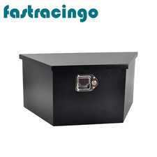 26"X13.3"X12" Pickup Baúl Cama Acero Caja de Herramientas Almacenamiento+Bloqueo+Llave Negro