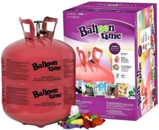 Balloon Time Helium Tank Balloon Kit Boxed (50 Balloons) Party Decor - 3 Pieces