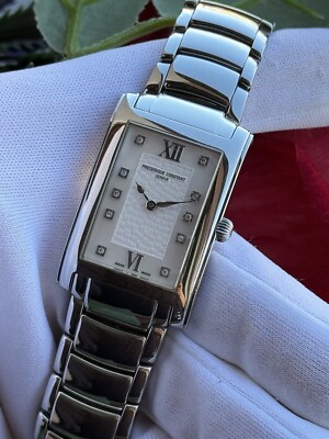 Frederique Constant Diamonds Watch Lady Rectangle Swiss Made FC