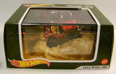 1944 '44 JEEP WILLYS MB RED COLLECTORS RLC HOT WHEELS DIECAST 2021