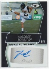 2019 Sage Hit Premier Draft Black Jamie Gillan #A101 Rookie Auto