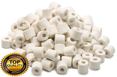 1000 g 1 kg Keramik Filterringe biologische Filtermedien mit Medienbeutel UK-Ware