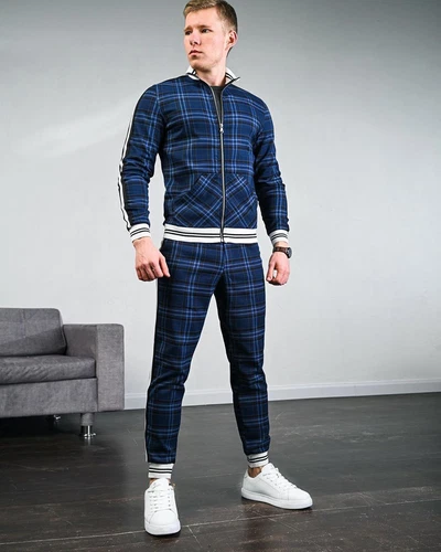 Conjunto de 2 piezas de chándal para hombre chándal hip hop pantalones chaqueta sudadera conjunto sudadera - Imagen 10 de 28