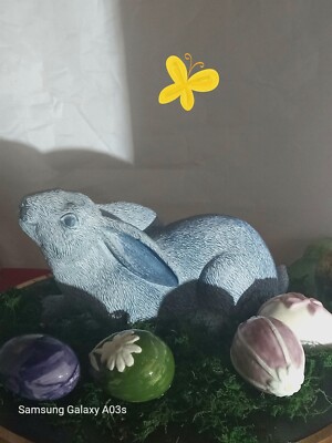 Blue Bunny By Fashion Table Pieces 8'' Resin