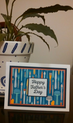 Handmade Father's Day card, masculine with paint brushes and rollers - Picture 12 of 12