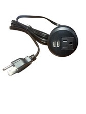 Desktop Power -Grommet - 2-inch Hole Table Power With 2 Usb Charging ports