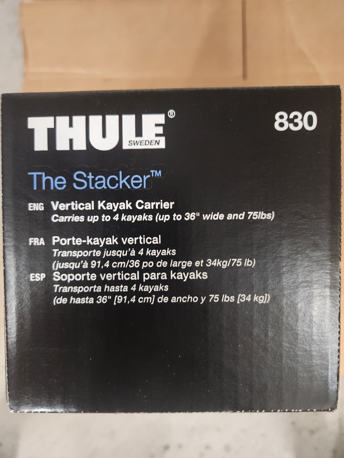 Thule The Stacker TH830 Rooftop Rack Vertical Kayak Carrier 1 - 4 Kayaks (New)