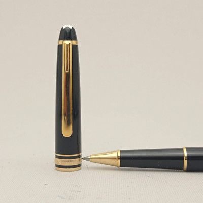 MONTBLANC Meisterstuck Pix Black Gold Trim Classique Rollerball