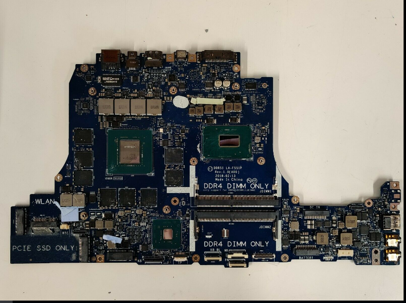 NEW GENUINE DELL ALIENWARE 17 R4 MOTHERBOARD I7-8750 GTX 1070