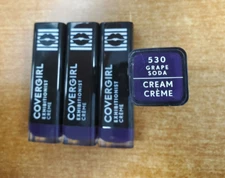 4 Pack: Covergirl Exhibitionist Creme Lipstick *#530 Grape Soda* (9251-13C)