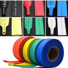 Polyolefin Heat Shrink Tube 2:1 Tubing Sleeving Multiple Colour ALL SIZE