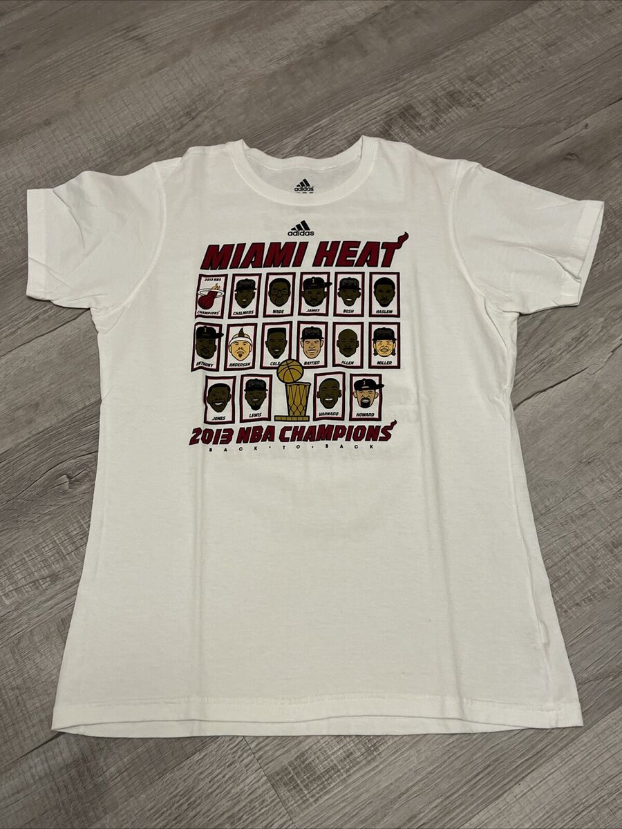 値引 NBA 2013 Heat Miami Champions James Lebron Basketball Shirt Tシャツ