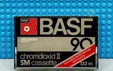 BASF  CHROMDIOXID  II  SM   90  1979  TYPE II   BLANK CASSETTE TAPE (1) (SEALED)