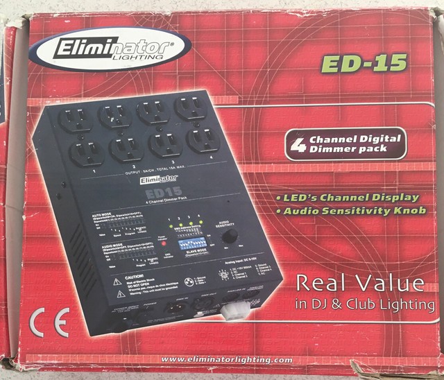 Eliminator Lighting Dimmer Packs ED15 Special Effects Lighting and